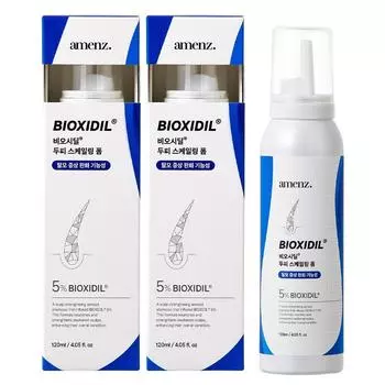 Aman s Biocidil шампунь-пена против выпадения волос, средство от шелушения пор, 30 дней, 2 упаковки, 120 мл
