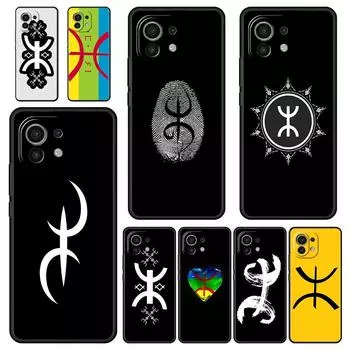 Amazigh Berber Flag Phone Case For Xiaomi 14 13 12 11 Lite 13T 12T 11T Pro 9T Mi Poco X6 X5 M3 X3 Pro F5 F4 F3 5G Black Cover Poco F4