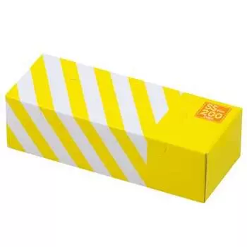 amazing odor-proof bag bos striped package/cream yellow ss size 200 pieces for processing baby diapers, pet poo, food waste, sanitary items, etc.