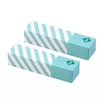 amazing odor-proof bag bos striped package set of 2/mint green m size 90 pieces for processing baby diapers, pet poo, food waste, sanitary items, etc.