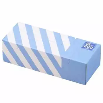 amazing odor-proof bag bos striped package/light blue ss size 200 pieces for processing baby diapers, pet poop, food waste, sanitary items, etc.