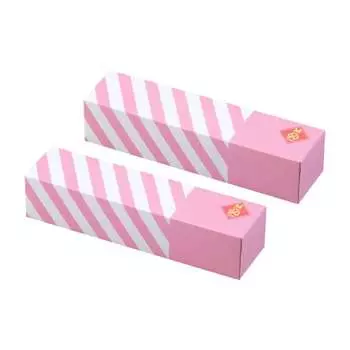 amazing odor-proof bag bos striped package set of 2/pink m size 90 pieces for processing baby diapers, pet poo, food waste, sanitary items, etc.