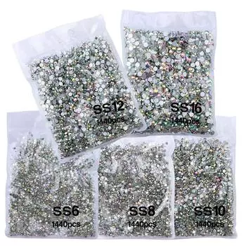 Amazon Bag Of A Diamonds 1440 Pieces, Упаковка бриллиантов для ногтей Diy Jewelry Accessories Прямые поставки 1440 pcs/bag * 20 packs