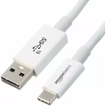 Базовый USB-кабель Amazon Type C Type-C 3.1 Gen2 Type-A (мужчина) Белый 0,9м белый