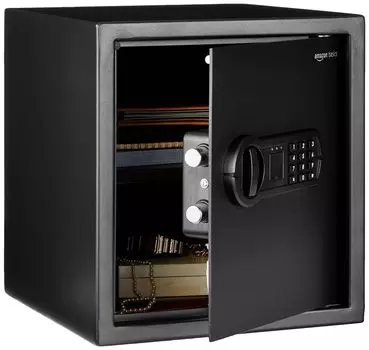 AmazonBasics Safe для домашнего и коммерческого использования Электронная цифровая клавиатура 34L 33 x Глубина 33 x Высота 36 Сталь Черный (Ширина см) чёрный