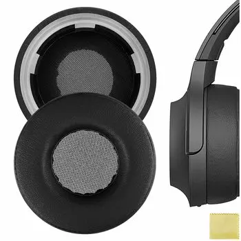 Амбушюры Geekria QuickFit Совместимые амбушюры Совместимые с наушниками Sony Амбушюры Чашки WH-H800 Ear/Ear (Белковая кожа/Черный)