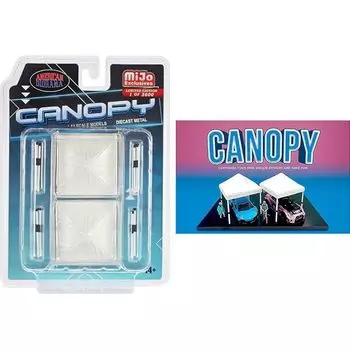 American diorama 1/64 canopy tent set of 2 white American Diorama Figure Canopy figure [product]