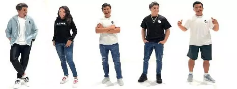 American Diorama Figure Team Liberty Walk Set of 5 1/18