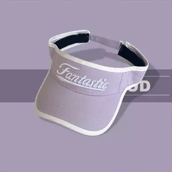 American Retro Letter Empty Top Hat For Sun Protection And Sports Duckbill Cap зелёный
