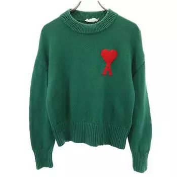 ami Made in Portugal Long sleeve sweater S green knit Women Used