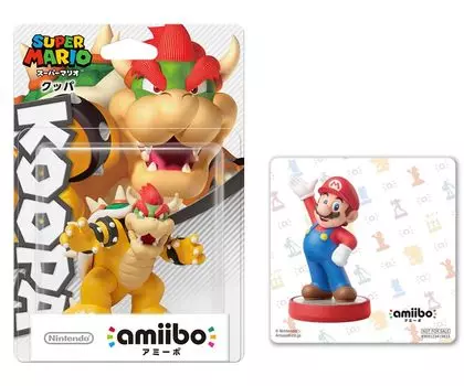 amiibo Bowser Mario Original sticker included (Super Series) [Bonus]