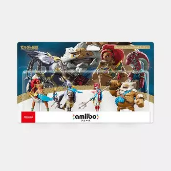 Amiibo Набор Четырех Героев Легенды о Зельде Салфетка из Микрофибры Лоло [Reval/Dulkel/Urbosa/Mipha] [Breath Wild] (Сериал) + (Товарный знак зарегистрирован)