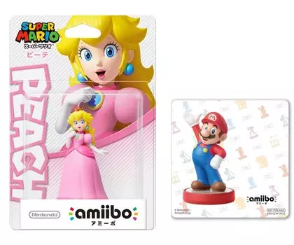 amiibo Peach Mario Original sticker included (Super Series) [Bonus]