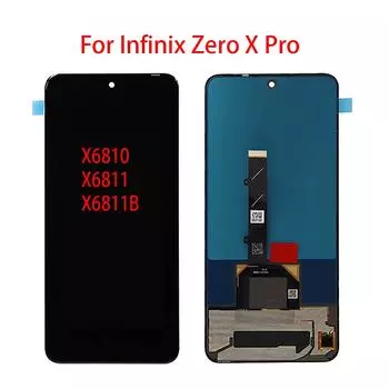 AMOLED ЖК-экран для Infinix Zero X Pro, ЖК-дисплей, дигитайзер сенсорного экрана, полная замена в сборе чёрный