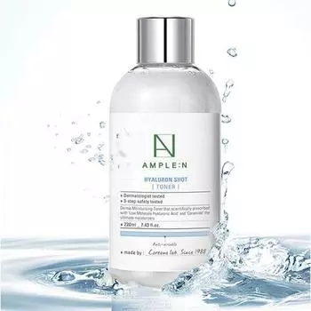 AMPLE:N Hyaluron Shot Toner 220ml +RANDOM GIFT