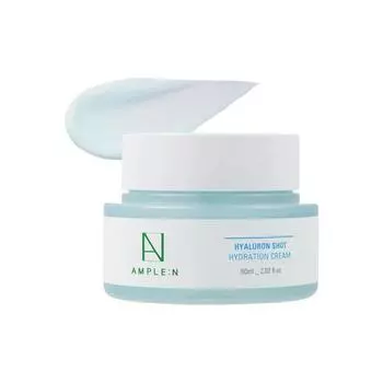AMPLE:N Крем Hyaluron Shot Hydration Cream 60 мл, 10 видов гиалуроната натрия, увлажняющий, корейская косметика, Kbeauty, образец