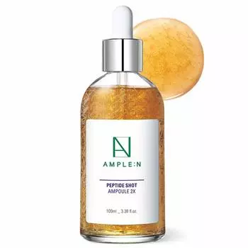 AMPLE:N Peptide Shot Ampoule 2X 100ml, Pore Care, Anti-Aging, Moisturizing, Korean Cosmetics, Kbeauty, sample