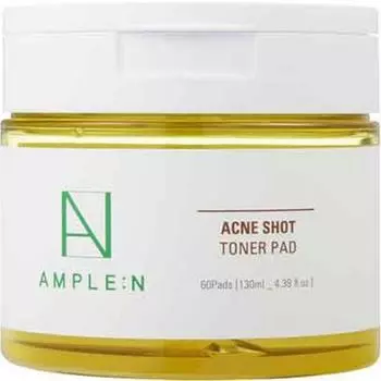 Ampoule N Koreana Acneshot Toner Pad, 60 листов, 1 упаковка