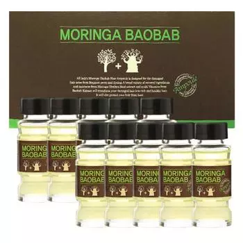 Ампулы для волос All Lady Moringa Baobab, 15 мл, 10 штук