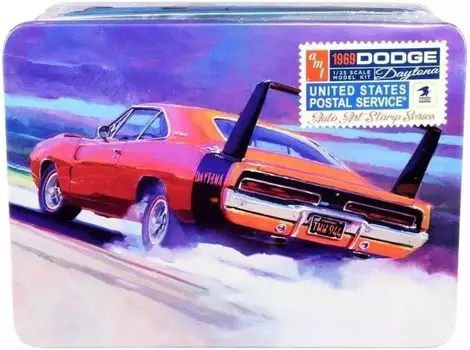 AMT 1969 Dodge Charger Daytona Auto Art Stamp Series Пластиковая модель AMT1232 1/25