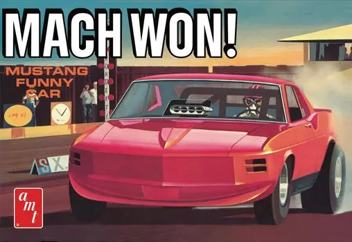 AMT 1970 Mustang Funny Car Mach Won Пластиковая модель AMT1455 1/25
