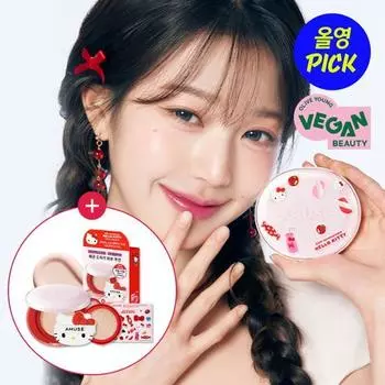 Amuse Ceramic Skin Perfector Cushion Refill Project (Основной продукт + заправка) [Hello Kitty/Refill+Sticker] 02 Healthy