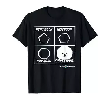 Amusing Bichon Frise Moneyway T-shirt чёрный