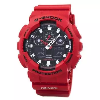 Аналогово-цифровые мужские часы Casio G-Shock GA-100B-4A GA100B-4A чёрный