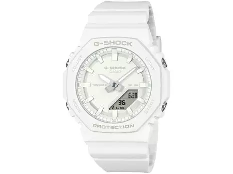 Аналоговые и цифровые часы CASIO G-SHOCK GMA-P2100-7AJF серии TONE-ON-TONE белого цвета