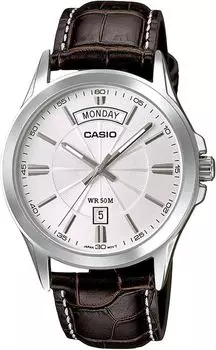 Аналоговые кварцевые часы CASIO темно-коричневые Overseas модель [Casio] мужские MTP-1381L-7AV [Товар]