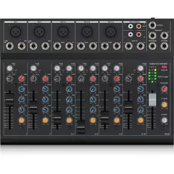 Аналоговый микшер Behringer с 10 входами и 5 микрофонными предусилителями XENYX 1003B