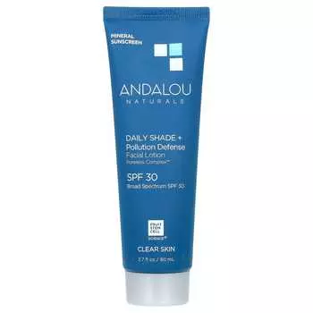 Andalou Naturals, Daily Tint + Anti-Pollution, лосьон для лица, SPF 30, 2,7 жидких унций (80 мл)