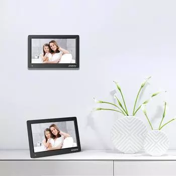 Andoer 11,6-дюймовая цифровая фоторамка FHD 1920*1080 Поддержка экрана IPS EU Plug чёрный