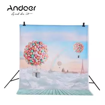 Andoer 1,5*2 м фон для фотосъемки Рождественский подарок со звездным узором для детей 10190 1.5 x 2m