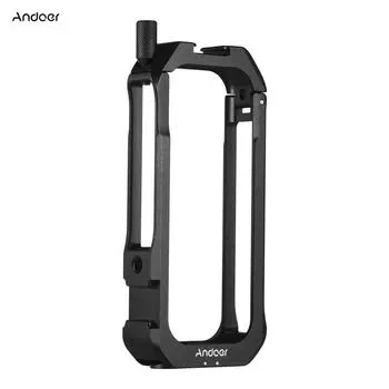 Andoer C-ONE X2 Защитный чехол из алюминиевого сплава для экшн-камеры с креплением на холодный башмак чёрный