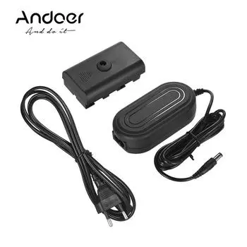 Andoer Dummy Battery DC 8V 3A Импульсный адаптер питания для NEEWER CN-160 CN-126 Andoer W160 US Plug