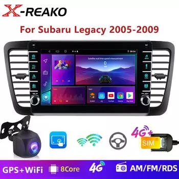 Android 12.0 Автомобильное радио Мультимедиа для Subaru Outback 3 Legacy 4 2003 2004 2005-2009 Автомобильное стереорадио Интеллектуальный GPS 4G 8-ядерная навигация 8 core 4GB+64GB