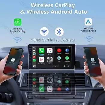 Android 8 Wireless AI Box 3 в 1 беспроводной CarPlay Android Auto адаптер автомобильная интеллектуальная система поддержка Netflix YouTube TF карта