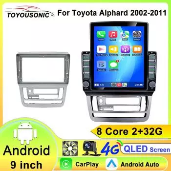 Android Auto Car Video Player 9.7 для Toyota Alphard 2002 - 2011 GPS-навигация WiFi QLED IPS экран DSP стерео 8 core 2GB+32GB