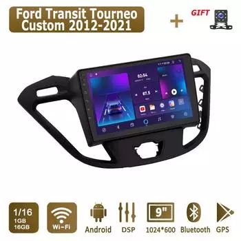 Android автомобильное радио для Ford Transit Tourneo Custom 2012-2021 мультимедийный проигрыватель головное устройство стерео GPS навигация BT WIFI 1+16 ГБ 1+16GB