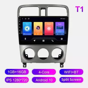 Android Car Radio для Subaru Forester II 2002-2007 Мультимедийный проигрыватель Головное устройство Стерео GPS Навигация BT WIFI 1+16 ГБ 1+16GB