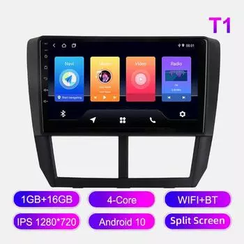 Android Car Radio для Subaru Forester III 2008-2012 Мультимедийный проигрыватель Головное устройство Стерео GPS Навигация BT WIFI 1+16 ГБ 1+16GB