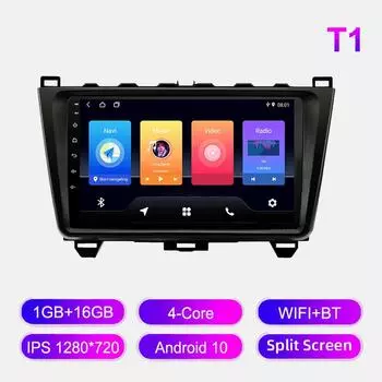 Android Car Radio For Mazda 6 2007-2012 Мультимедийный проигрыватель Головное устройство Стерео GPS Навигация BT WIFI 1+16 ГБ 1+16GB