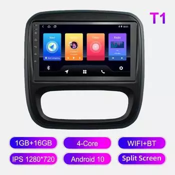 Android Car Radio For Renault Trafic 2015-2017 Мультимедийный проигрыватель Головное устройство Стерео GPS Навигация BT WIFI 1+16 ГБ 1+16GB