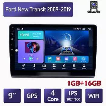 Android для Ford New Transit 2009-2019 Auto Carplay Мультимедийный плеер DSP IPS видео WIFI Bluetooth GPS навигация 1 + 16 ГБ 1+16GB