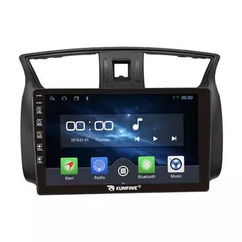 Android Радио CarPlay/Android Авто Автомобильная Навигация Мультимедийный Плеер GPS RDS DSP Стерео Для Nissan Sylphy 2012-2021 10 Inch чёрный