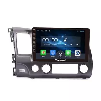 Android Радио CarPlay/Android Авто Автомобильная Навигация Мультимедийный Плеер GPS RDS DSP Стерео Для Honda Civic 2004-2011 10 Inch чёрный