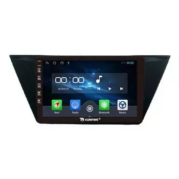 Android Радио CarPlay/Android Авто Автомобильная Навигация Мультимедийный Плеер GPS RDS DSP Стерео Для Vw Touran L 2016-2019 10 Inch чёрный