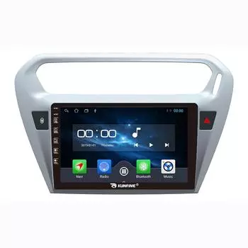 Android Радио CarPlay/Android Авто Автомобильная Навигация Мультимедийный Плеер GPS RDS DSP Стерео Для Peugeot 301 2013-2018 9 Inch чёрный