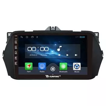 Android Радио CarPlay/Android Авто Автомобильная навигация Мультимедийный плеер GPS RDS DSP Стерео Для Suzuki Alivio 2015-2019 9 Inch чёрный